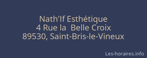 Nath'If Esth&eacute;tique