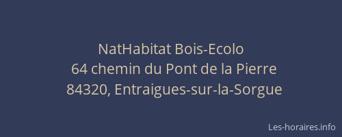 NatHabitat Bois-Ecolo