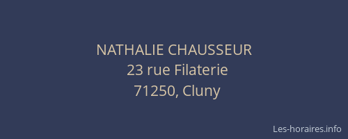 NATHALIE CHAUSSEUR