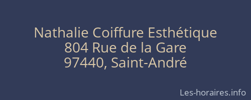 Nathalie Coiffure Esthétique