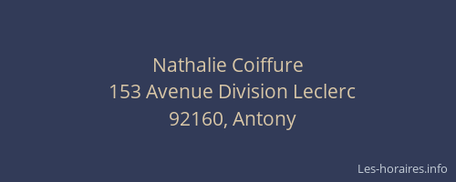 Nathalie Coiffure