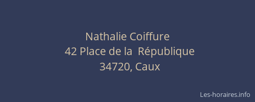 Nathalie Coiffure