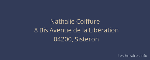 Nathalie Coiffure