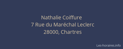 Nathalie Coiffure