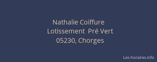 Nathalie Coiffure