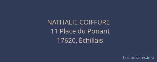 NATHALIE COIFFURE