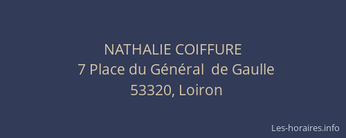 NATHALIE COIFFURE