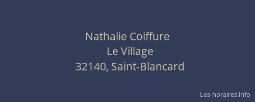 Nathalie Coiffure