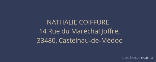 NATHALIE COIFFURE
