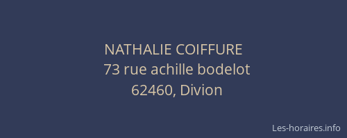 NATHALIE COIFFURE