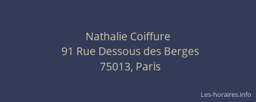 Nathalie Coiffure