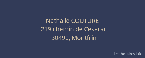Nathalie COUTURE