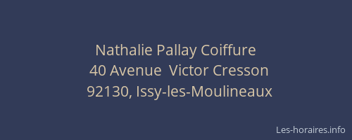 Nathalie Pallay Coiffure
