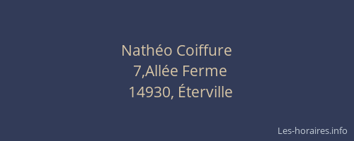 Nath&eacute;o Coiffure