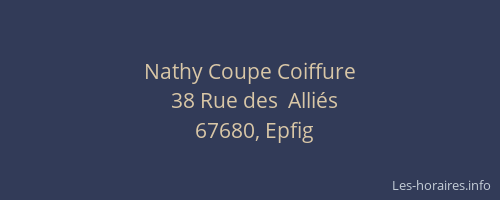 Nathy Coupe Coiffure