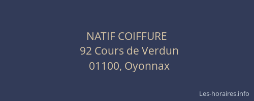 NATIF COIFFURE