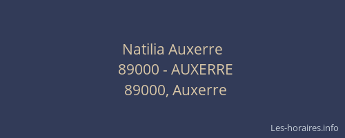 Natilia Auxerre