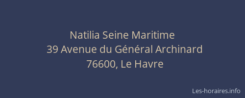 Natilia Seine Maritime