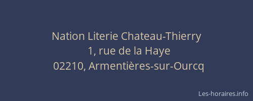 Nation Literie Chateau-Thierry