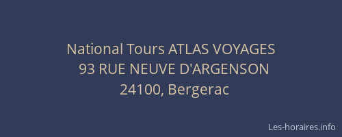 National Tours ATLAS VOYAGES
