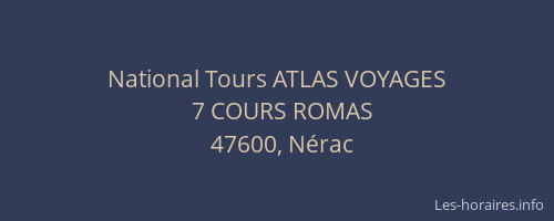 National Tours ATLAS VOYAGES