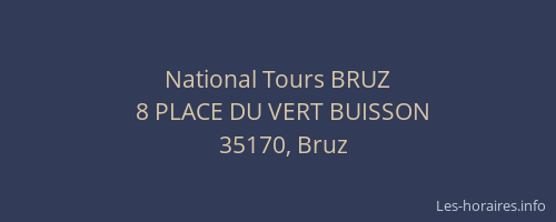 National Tours BRUZ