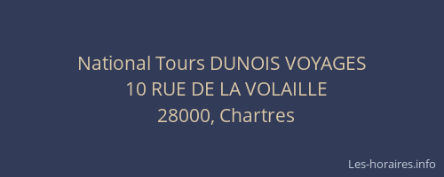 National Tours DUNOIS VOYAGES