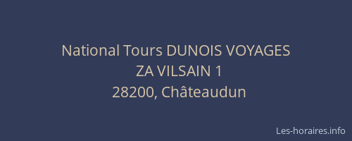 National Tours DUNOIS VOYAGES