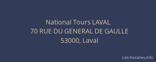National Tours LAVAL