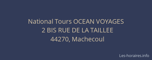 National Tours OCEAN VOYAGES