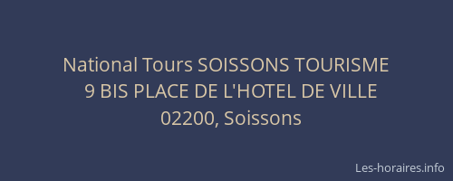 National Tours SOISSONS TOURISME
