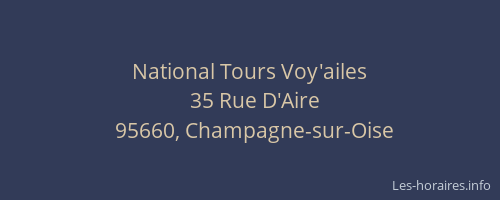 National Tours Voy'ailes