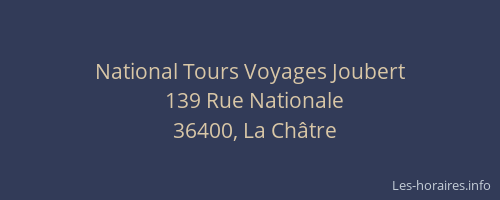 National Tours Voyages Joubert