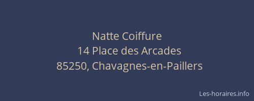 Natte Coiffure