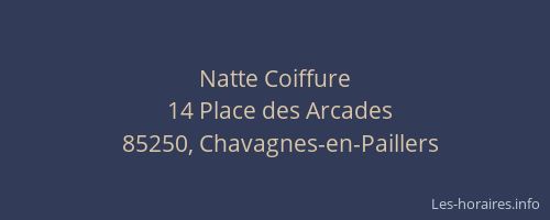 Natte Coiffure