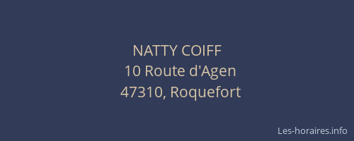 NATTY COIFF