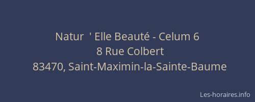 Natur  ' Elle Beauté - Celum 6