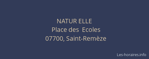NATUR ELLE