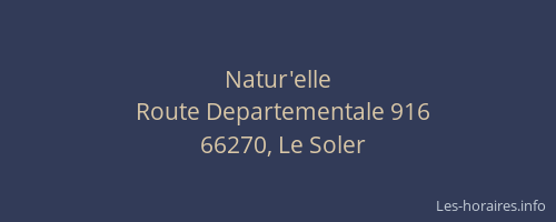 Natur'elle