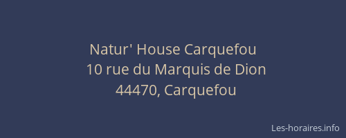 Natur' House Carquefou