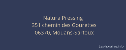 Natura Pressing