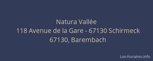 Natura Vallée