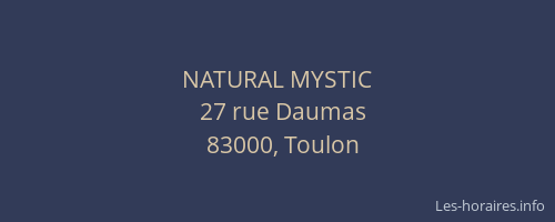 NATURAL MYSTIC