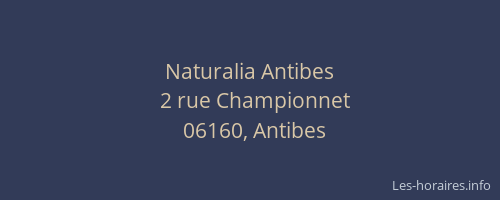 Naturalia Antibes