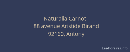 Naturalia Carnot