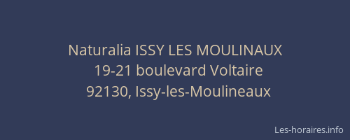 Naturalia ISSY LES MOULINAUX