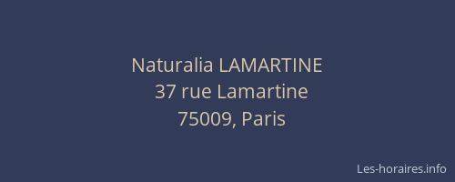 Naturalia LAMARTINE