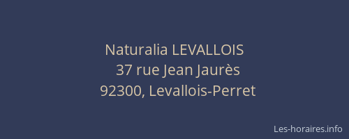 Naturalia LEVALLOIS