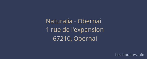 Naturalia - Obernai