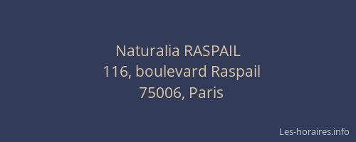 Naturalia RASPAIL